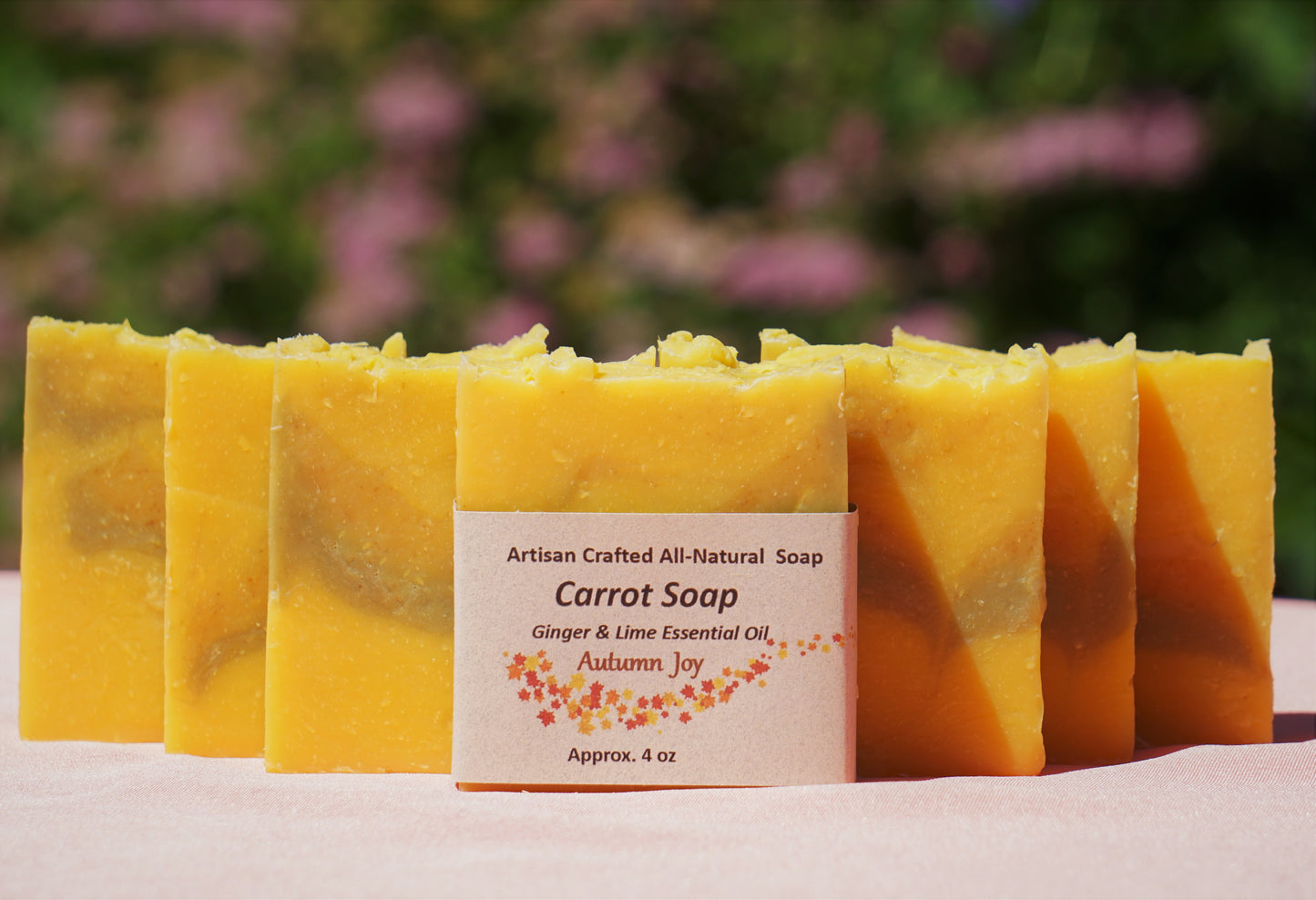 Carrot Soap with Ginger & Lime Essential Oil Soap Bar