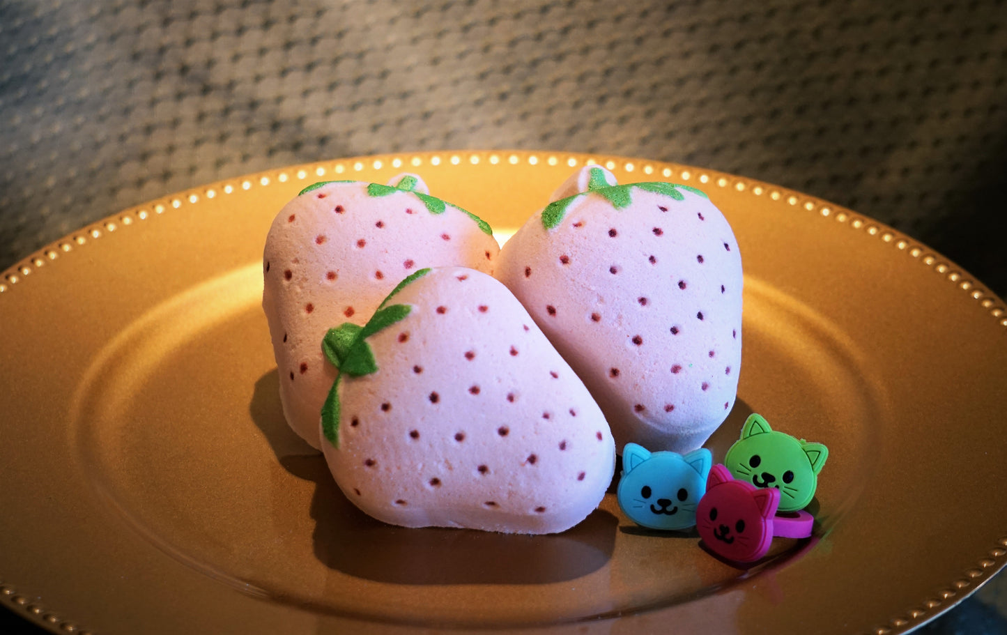 Strawberry "Surprise" Fizzy, Foamy Bath Bomb