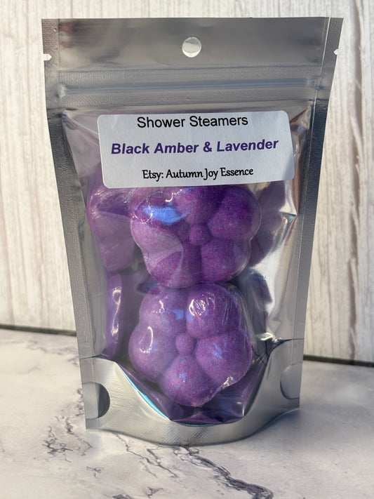 Black Amber & Lavender Shower Steamer