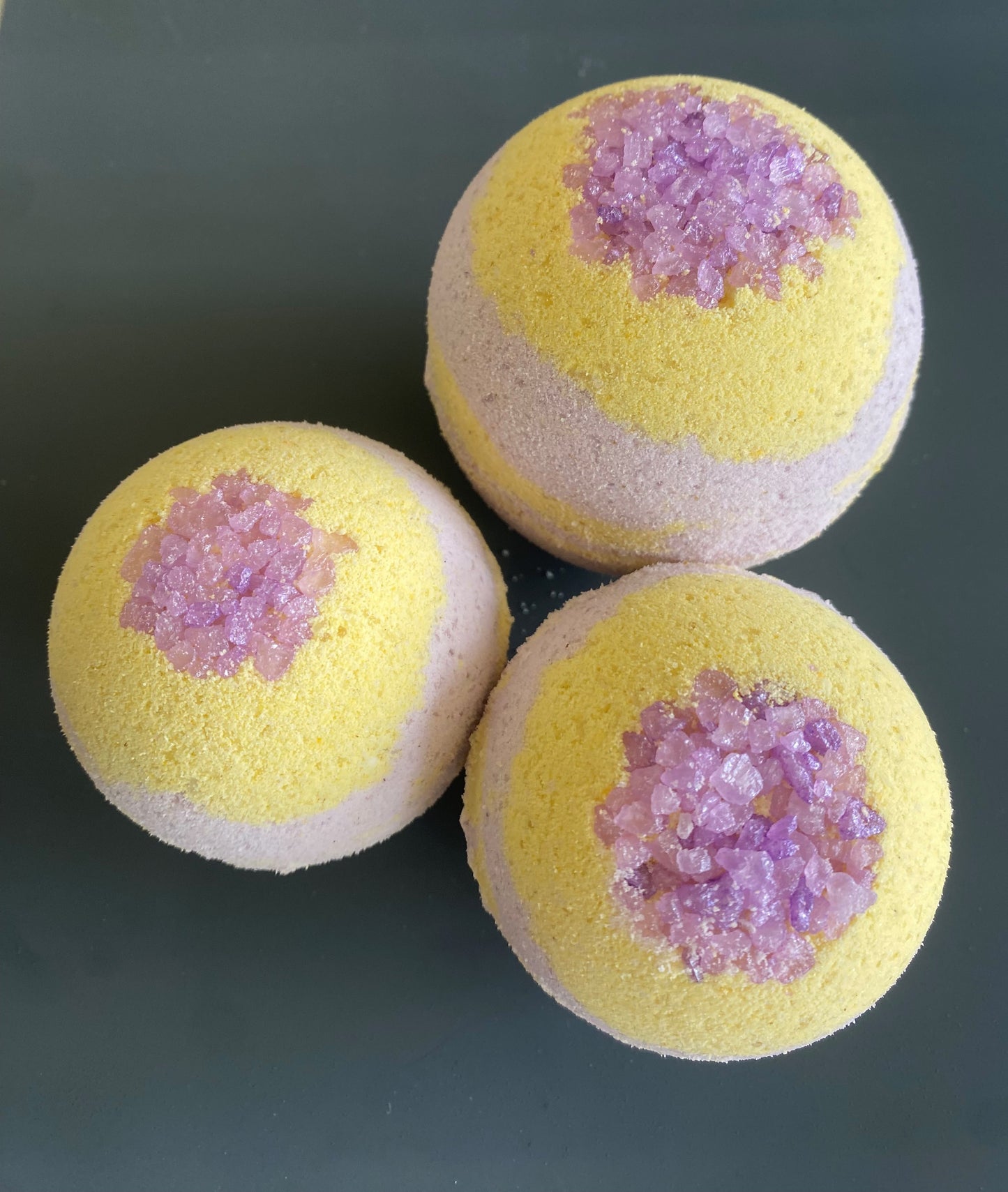 Lavender, Chamomile, and Mediterranean Sea Salt Geode Bath Bomb