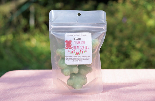 Yuzu Sweet Heart and Sugar Bear Sugar Scrubs