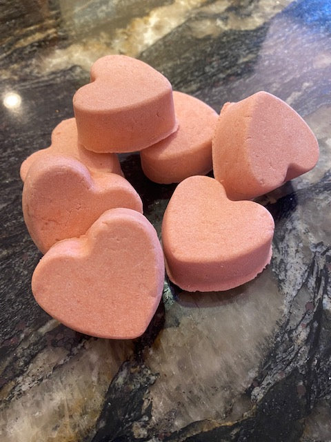 Small Heart Bubble Bath Cookies